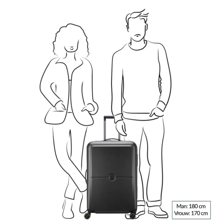 Reistrolleys|Reiskoffers>Delsey Turenne 2.0 Trolley M black