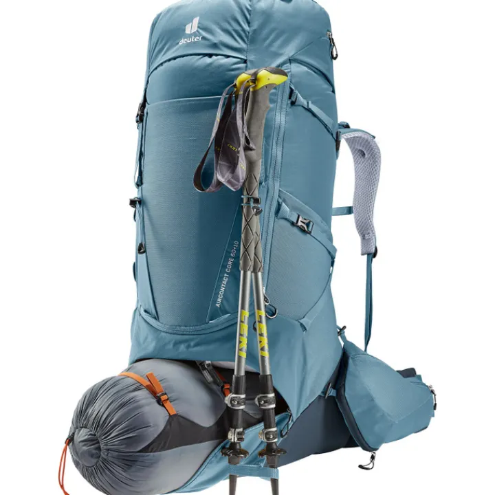 Grote Rugzakken|Trekking Rugzakken>Deuter Aircontact Core 60+10 atlantic/ink