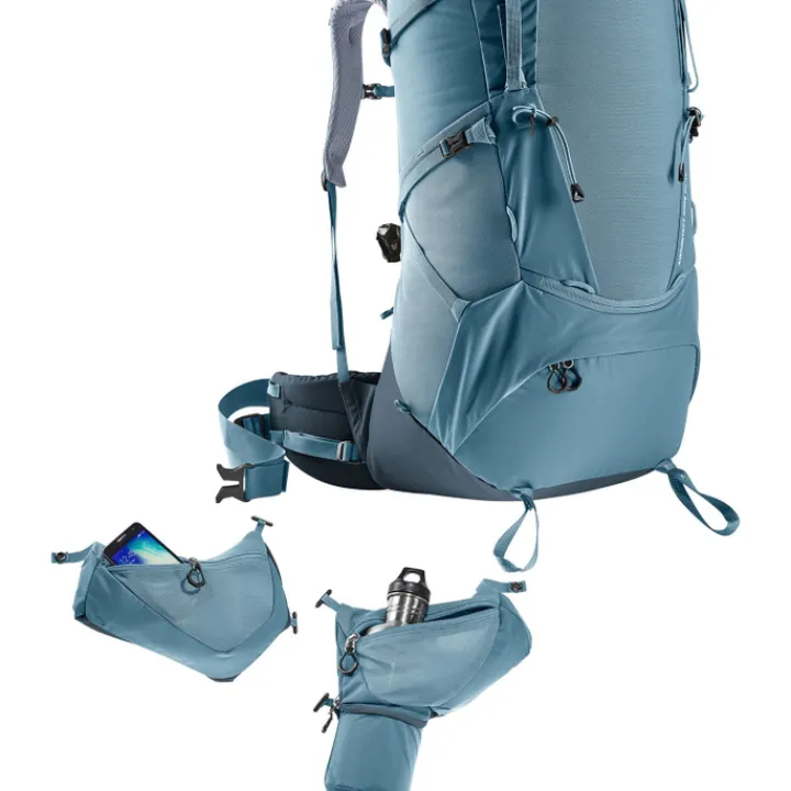 Grote Rugzakken|Trekking Rugzakken>Deuter Aircontact Core 60+10 atlantic/ink