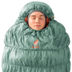 Slaapzakken>Deuter Exosphere +4g Zip Left sage/paprika