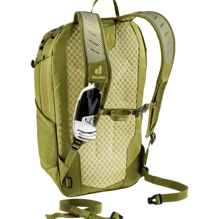 Wandelrugzakken|Dames Rugzakken>Deuter Speed Lite 21 linden-cactus