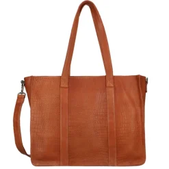Schoudertassen|Handtassen>DIMAGINI Lana Croco Workbag 15.6" cognac