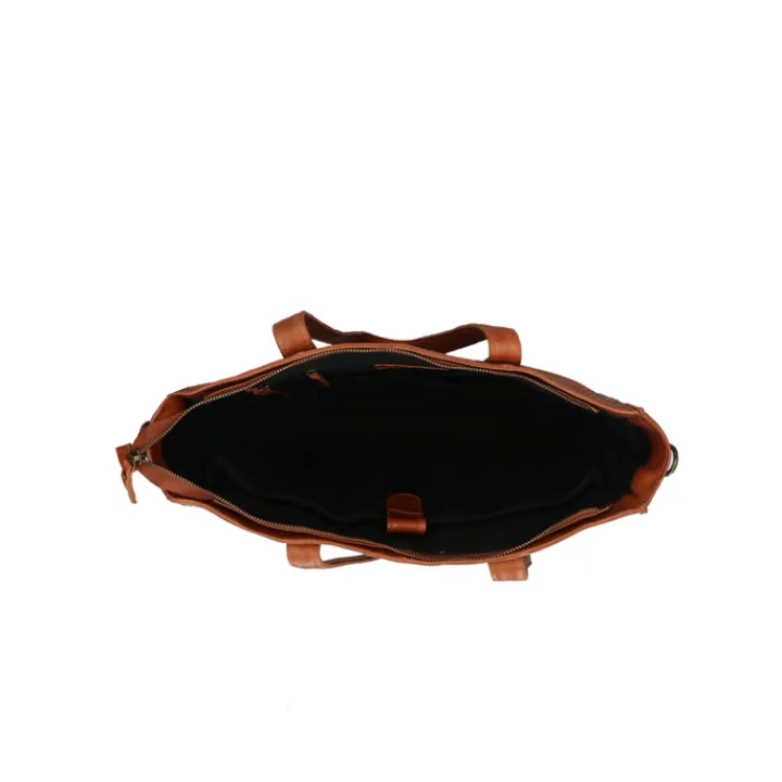 Schoudertassen|Handtassen>DIMAGINI Lana Croco Workbag 15.6" cognac