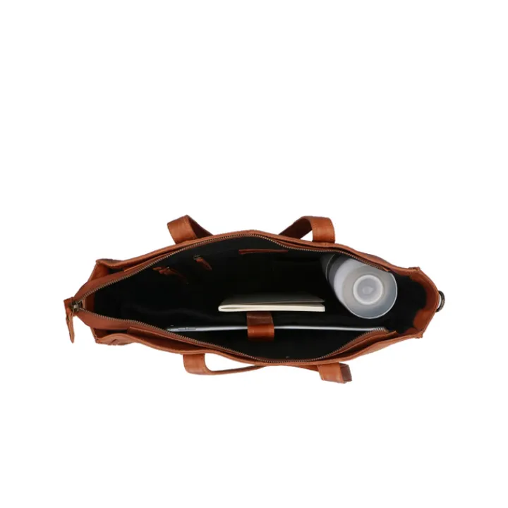 Schoudertassen|Handtassen>DIMAGINI Lana Croco Workbag 15.6" cognac
