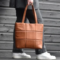 Schoudertassen|Handtassen>DIMAGINI Lume Padded Workbag 14" cognac