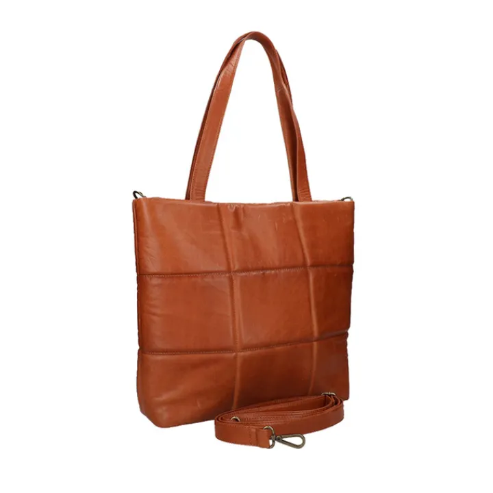 Schoudertassen|Handtassen>DIMAGINI Lume Padded Workbag 14" cognac