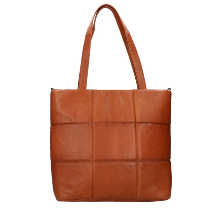 Schoudertassen|Handtassen>DIMAGINI Lume Padded Workbag 14" cognac