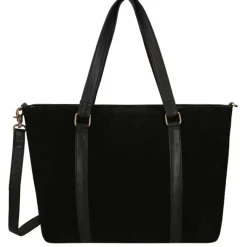 15.6 Inch Laptoptassen|Laptop Schoudertassen>DIMAGINI Nala Suede Workbag 15.6" black