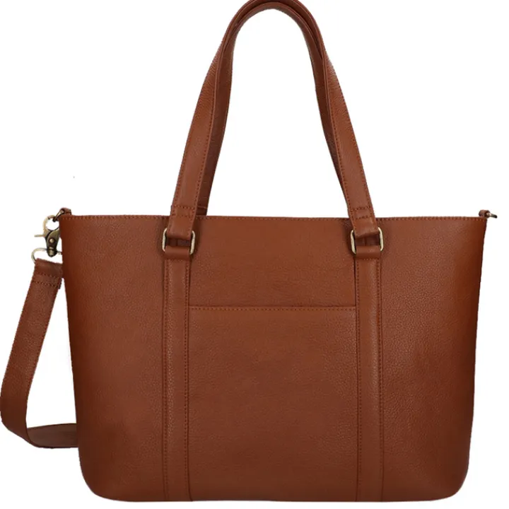 Shoppers|Schoudertassen>DIMAGINI Zyra Workbag 17" cognac