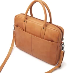 15.6 Inch Laptoptassen|Laptop Schoudertassen>dR Amsterdam Ascend Workbag cognac
