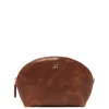 Make-Up Tasjes|Beautycases>dR Amsterdam Milan Make-Up Bag cognac
