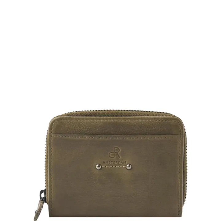 Rfid Portemonnees|Grote Portemonnees>dR Amsterdam Tampa Ladies Wallet 93165 olive