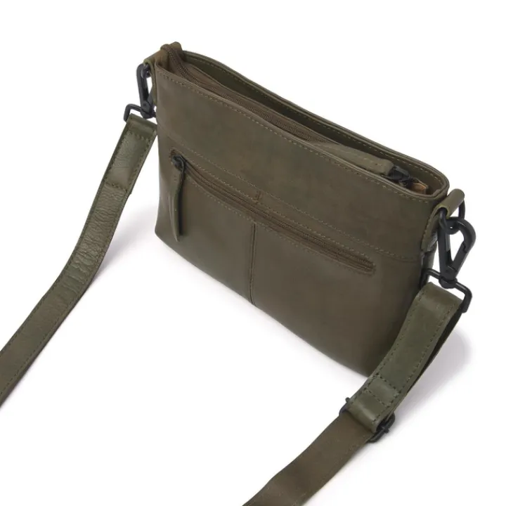 Crossbody|Damestassen>dR Amsterdam Tampa Schoudertas V olive