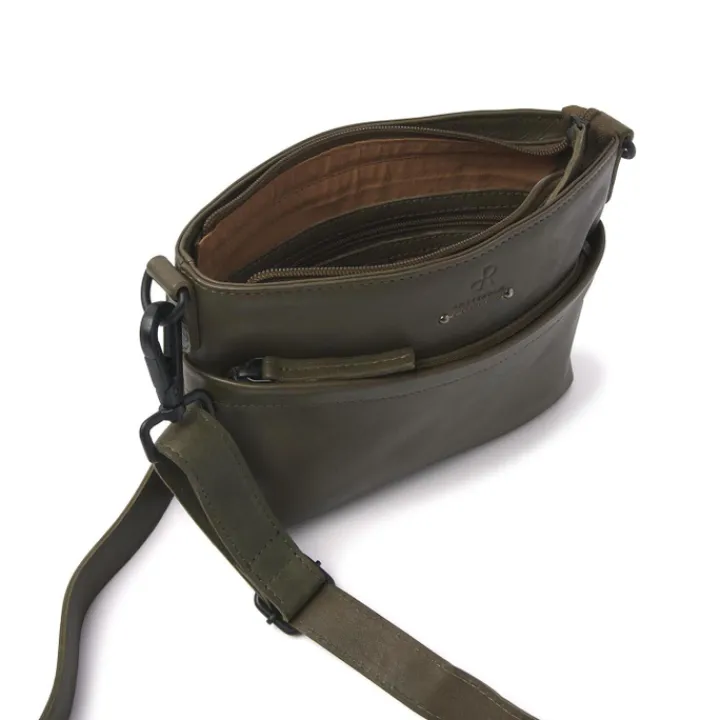 Crossbody|Damestassen>dR Amsterdam Tampa Schoudertas V olive