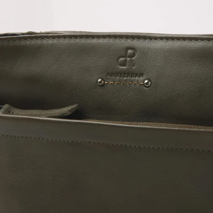 Crossbody|Damestassen>dR Amsterdam Tampa Schoudertas V olive