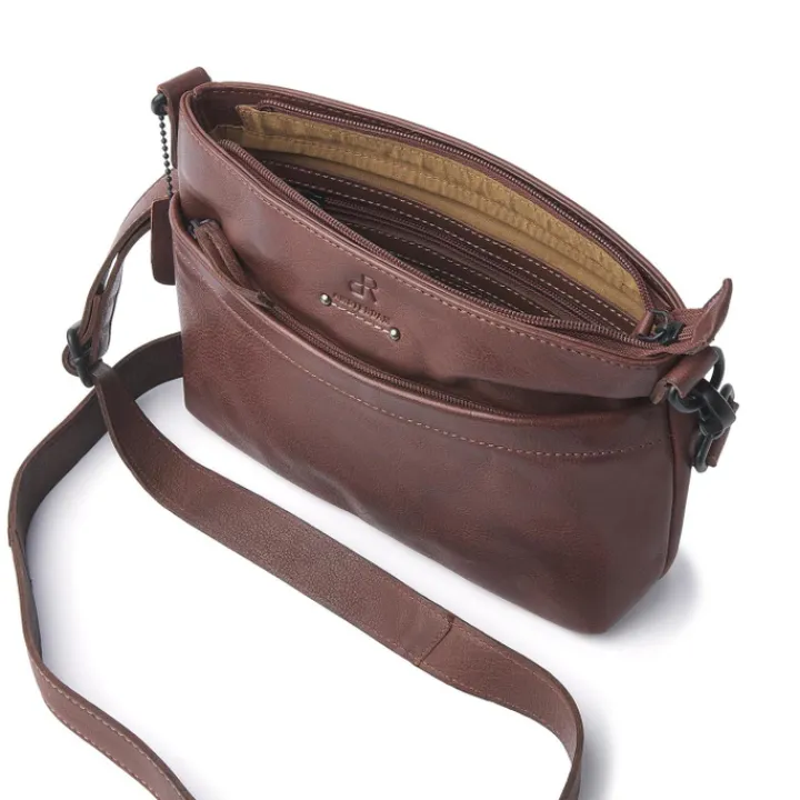 Crossbody|Damestassen>dR Amsterdam Tampa Schoudertas V brown