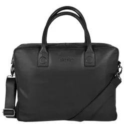 Herentassen|15.6 Inch Laptoptassen>DSTRCT Fletcher Street Business Laptoptas 15.6 inch + Sleutelhanger zwart