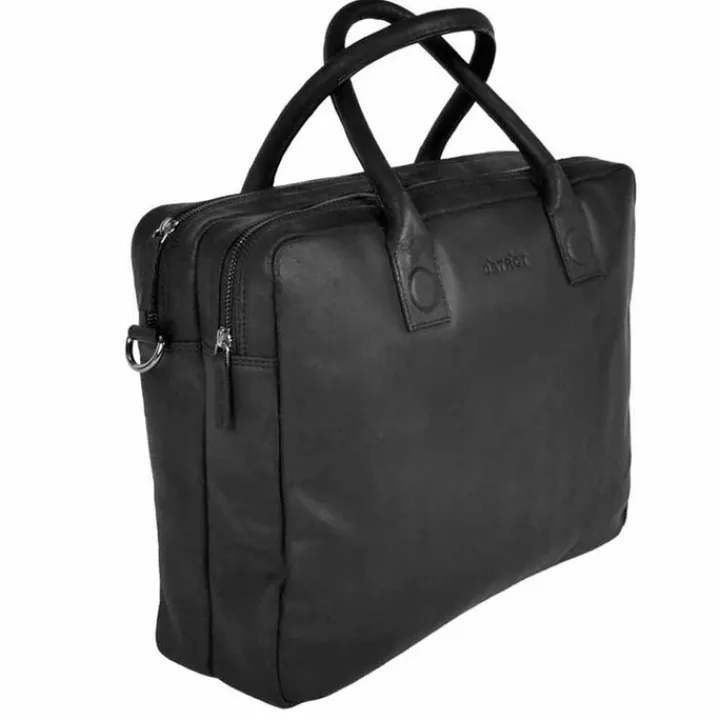 Herentassen|15.6 Inch Laptoptassen>DSTRCT Fletcher Street Business Laptoptas 15.6 inch + Sleutelhanger zwart