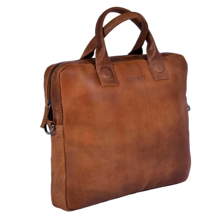 Herentassen|13 Inch Laptoptassen>DSTRCT Fletcher Street Laptopbag 13" cognac