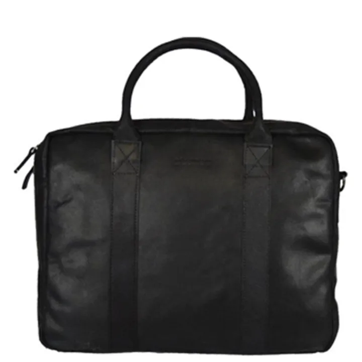 Herentassen|Laptop Schoudertassen>DSTRCT Limited Double Zip 15'' Laptoptas zwart