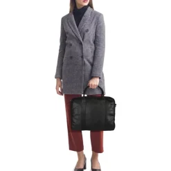 Herentassen|Laptop Schoudertassen>DSTRCT Limited Double Zip 15'' Laptoptas zwart