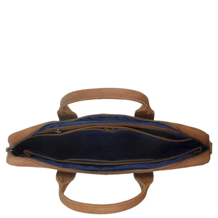 Herentassen|17 Inch Laptoptassen>DSTRCT Limited Laptoptas 17'' cognac