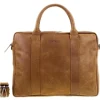Herentassen|15 Inch Laptoptassen>DSTRCT Limited Single Zip 15'' Laptoptas cognac
