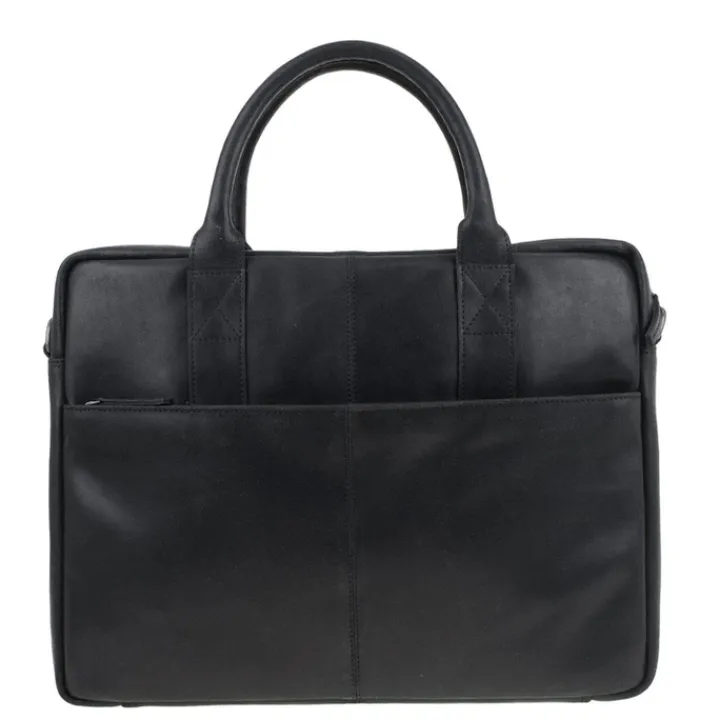 Herentassen|Laptop Schoudertassen>DSTRCT Limited Single Zip 15'' Laptoptas zwart
