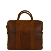 Herentassen|Laptop Schoudertassen>DSTRCT Main Street Workingbag 13.3'' cognac