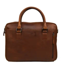 Herentassen|14 Inch Laptoptassen>DSTRCT Premium Collection Laptopbag 14" cognac
