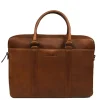 Telefoontasjes|Schoudertassen>DSTRCT Premium Collection Laptopbag 15,6" cognac