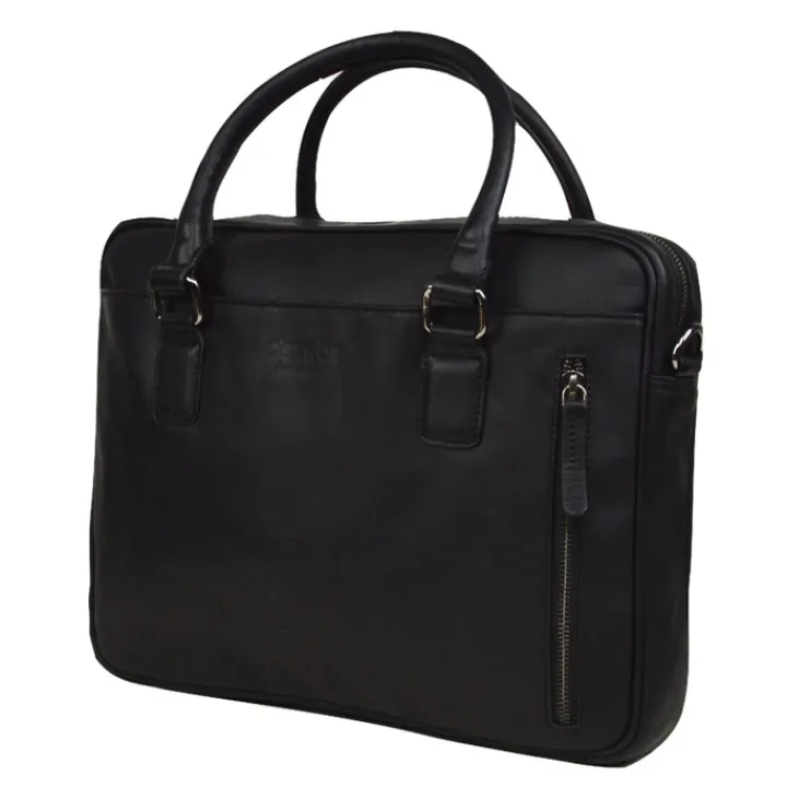 Herentassen|14 Inch Laptoptassen>DSTRCT Premium Collection Laptopbag 14" black