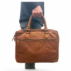 Herentassen|15.6 Inch Laptoptassen>DSTRCT Preston Park Laptop Workingbag 15.6" cognac