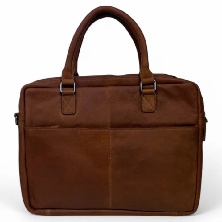 Herentassen|15.6 Inch Laptoptassen>DSTRCT Preston Park Laptop Workingbag 15.6" cognac
