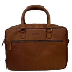 Herentassen|17 Inch Laptoptassen>DSTRCT Preston Park Laptop Workingbag 17" cognac