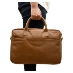 Aktetassen|Herentassen>DSTRCT State Street Limited Workingbag 17" cognac