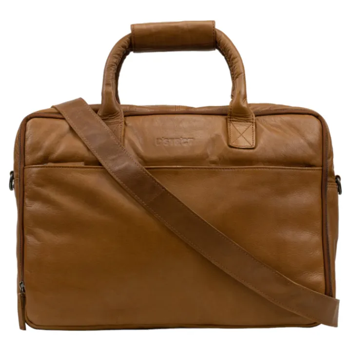 Herentassen|17 Inch Laptoptassen>DSTRCT State Street Workingbag 17" cognac