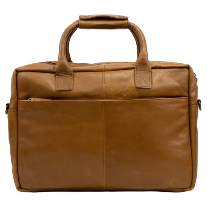Herentassen|17 Inch Laptoptassen>DSTRCT State Street Workingbag 17" cognac