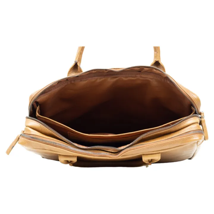 Herentassen|15.6 Inch Laptoptassen>DSTRCT State Street Workingbag 15.6" cognac