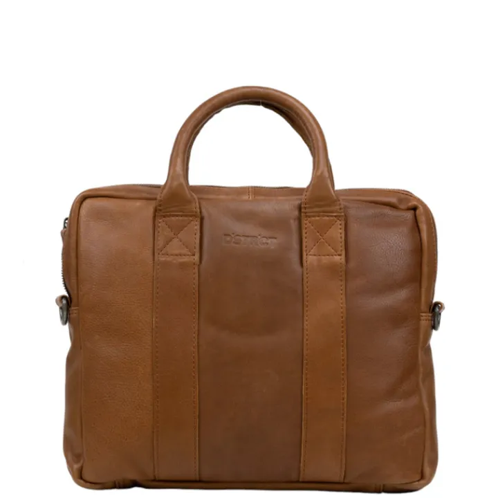 Herentassen|14 Inch Laptoptassen>DSTRCT State Street Workingbag 13.3" cognac