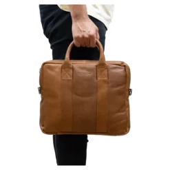 Herentassen|14 Inch Laptoptassen>DSTRCT State Street Workingbag 13.3" cognac