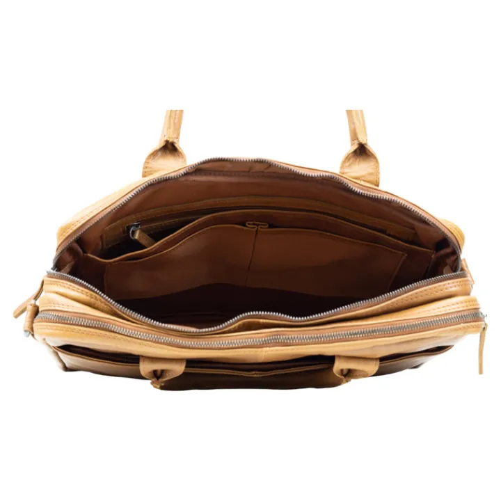 Herentassen|15.6 Inch Laptoptassen>DSTRCT State Street Workingbag 15.6" cognac