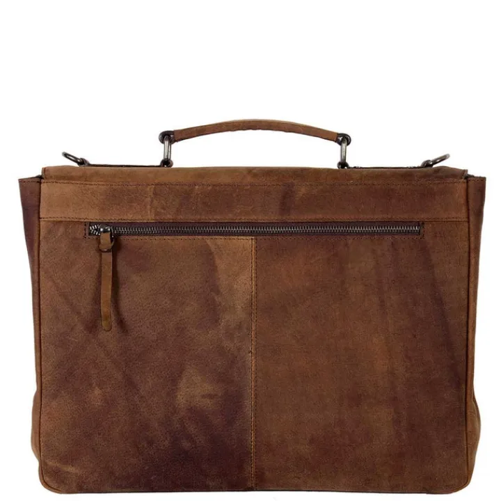 Herentassen|Laptop Schoudertassen>DSTRCT Wall Street Workingbag 15" brown