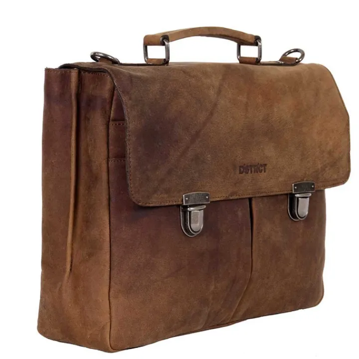 Herentassen|Laptop Schoudertassen>DSTRCT Wall Street Workingbag 15" brown
