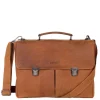 Herentassen|15 Inch Laptoptassen>DSTRCT Wall Street Workingbag 15" cognac