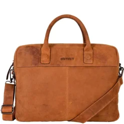 Herentassen|15.6 Inch Laptoptassen>DSTRCT Wall Street Workingbag 15.6" cognac