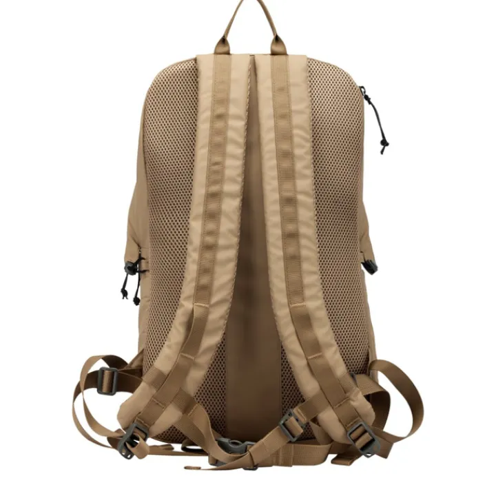 Wandelrugzakken|15 Inch Laptoptassen>Elliker Kiln Hooded Zip Top Backpack 22L sand