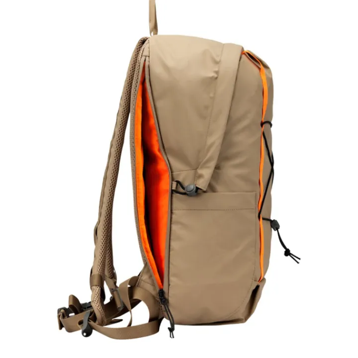 Wandelrugzakken|15 Inch Laptoptassen>Elliker Kiln Hooded Zip Top Backpack 22L sand