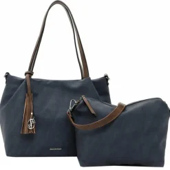 Shoppers|Schoudertassen>Emily & Noah Elke Cityshopper M blue/taupe