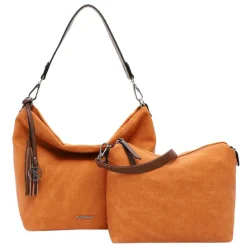 Schoudertassen|Crossbody>Emily & Noah Elke Handtas M papaya